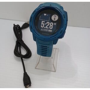 Garmin Instinct Gen 1 GPS Smartwatch Fitness Tracker Watch  Lakeside Blue A03603
